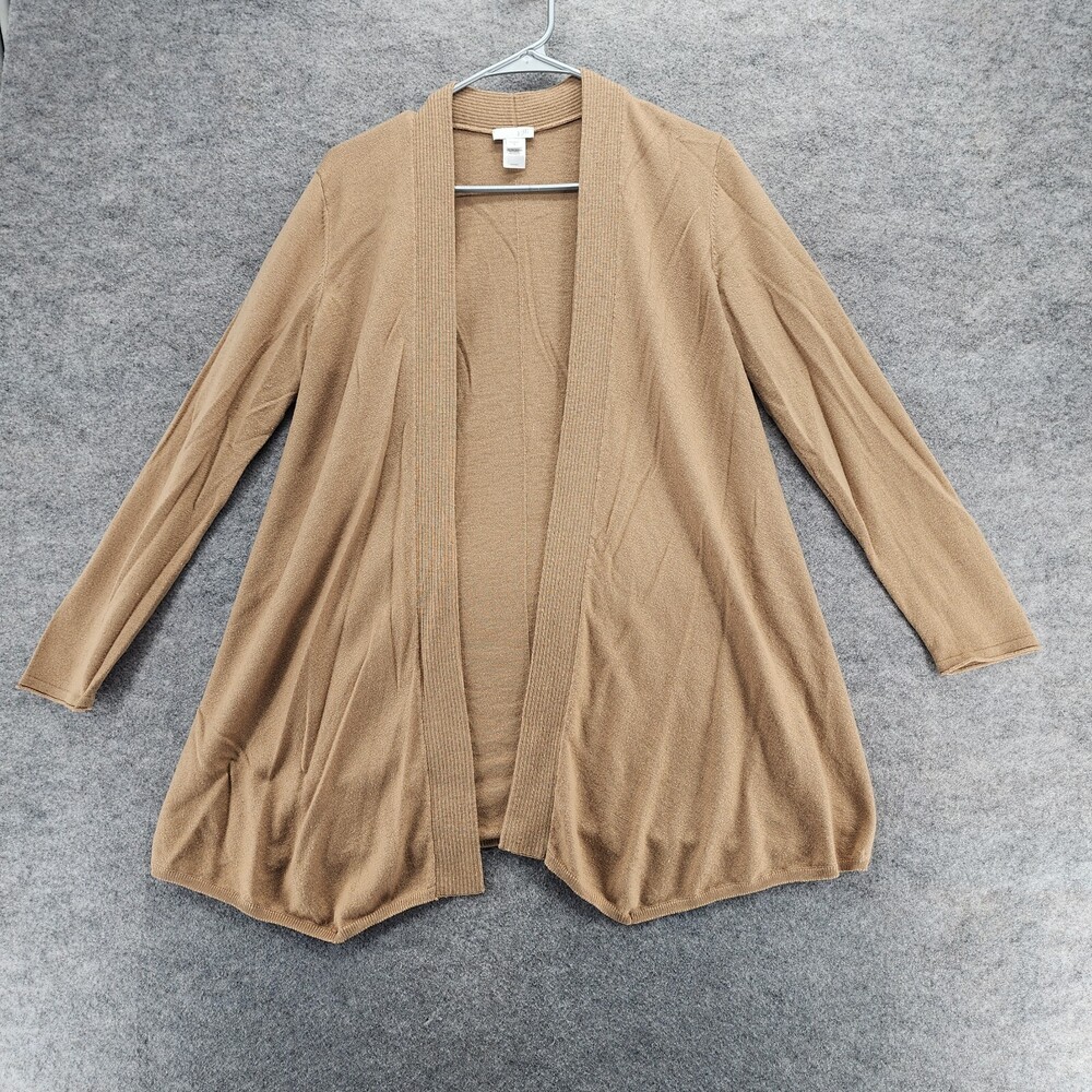 J Jill Cardigan Womens Small Long Sleeve Open Front Brown